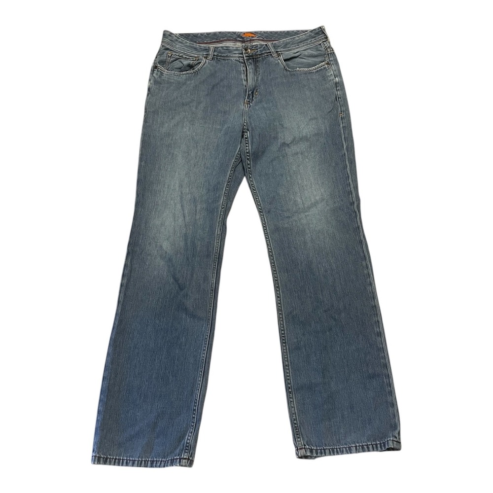 Tommy Bahama Cayman Relaxed Jeans Mens 36x32 Blue Medium Wash Straight Leg Denim